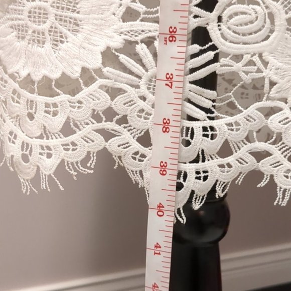 💎CARRE NOIR 💎 White Lace Ocean print dress - 6 - Picture 8 of 10